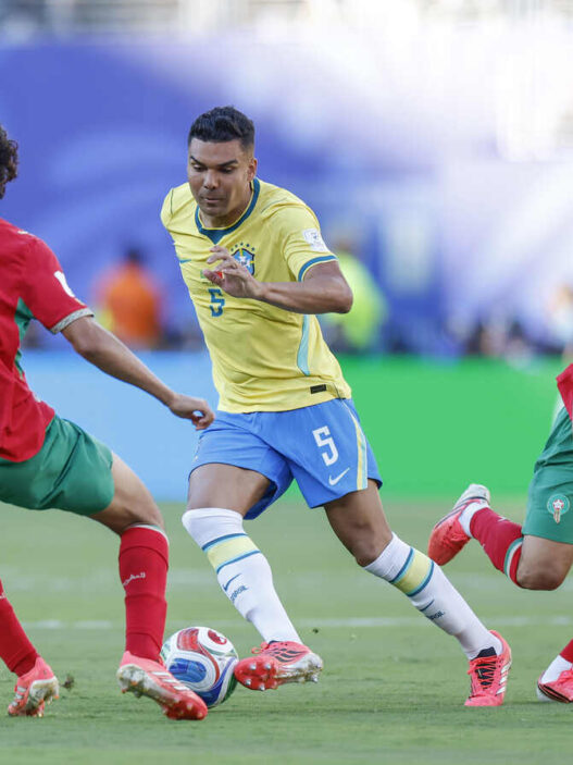 Casemiro, do Brasil, é o mais lento entre os jogadores de linha que atuaram