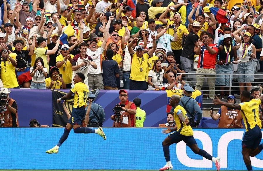 Plata decide, Equador bate a Alemanha e avança na Copa do Mundo