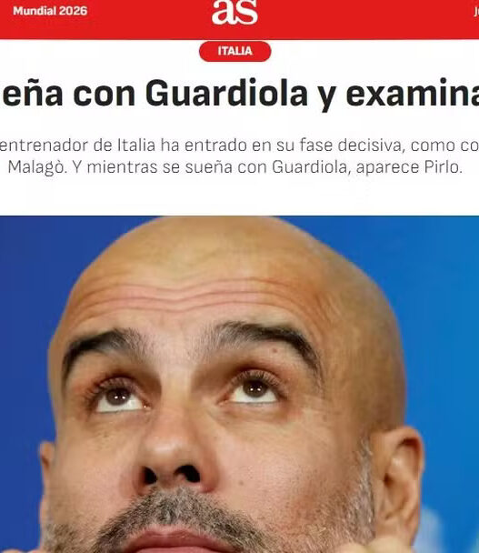 Itália sonha com a contratação de Guardiola para a Copa de 2030