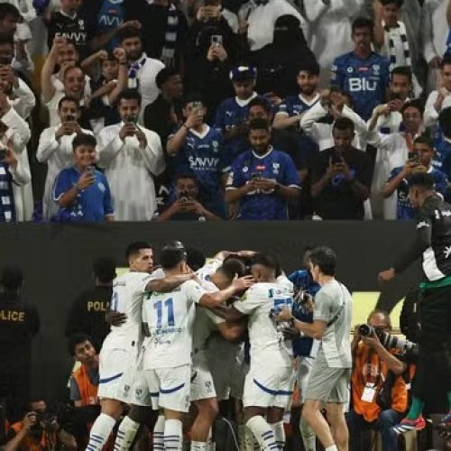 Al Hilal comemora seu gol -  (Foto: REUTERS/Hamad I Mohammed)