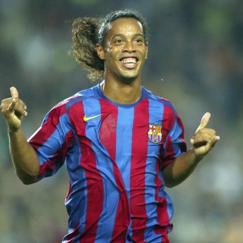 Ronaldinho na época do Barcelona / Foto: Getty images