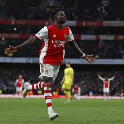 Saka, do Arsenal - Foto: IAN KINGTON / AFP