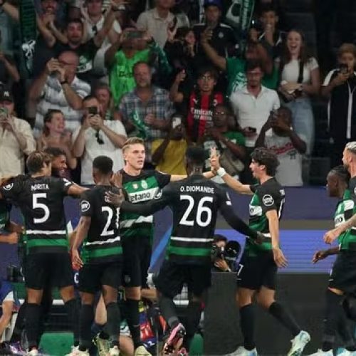 Time do Sporting - Foto: REUTERS/Andre Dias Nobre)