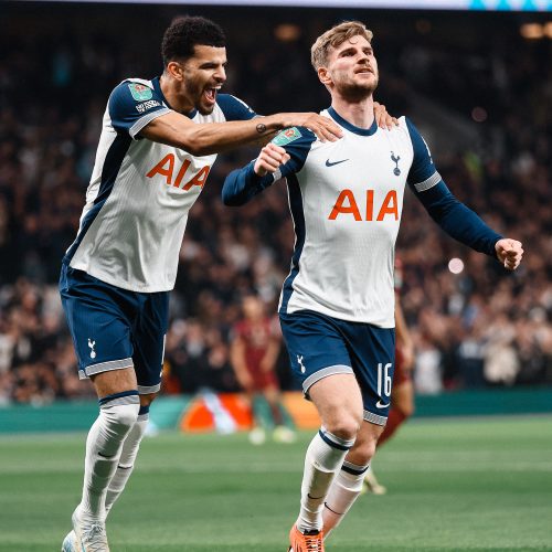 Timo Werner fez o seu gol e ajudou o Tottenham (Foto: divulgação)