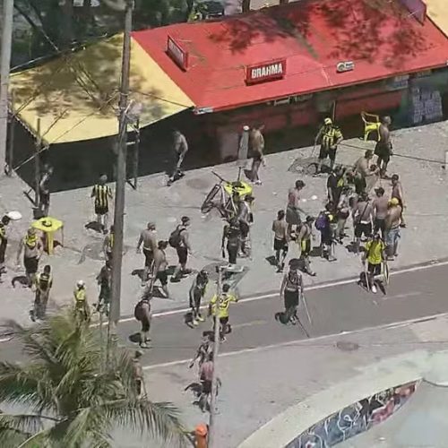 Torcida do Peñarol - Foto: reprodução Globo