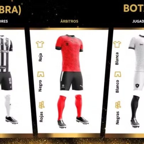 Uniformes Atlético e Botafogo - Foto: divulgação Conmebol 